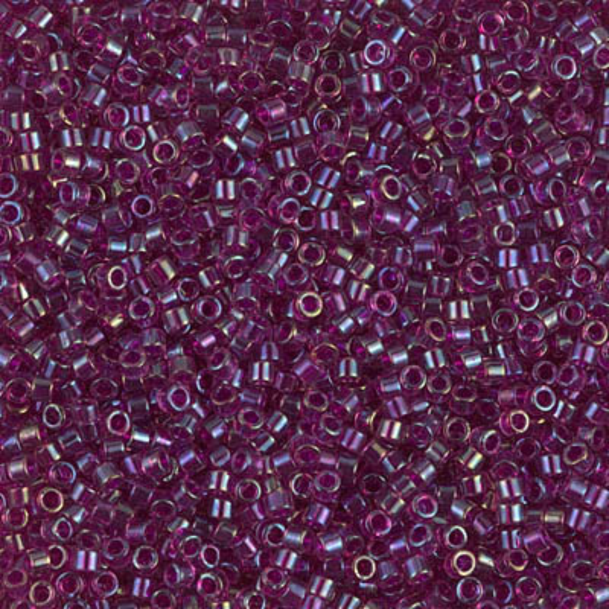 Miyuki 11/0 Delica Beads, DB1747, Fuchsia Lined Amethyst AB, 5g