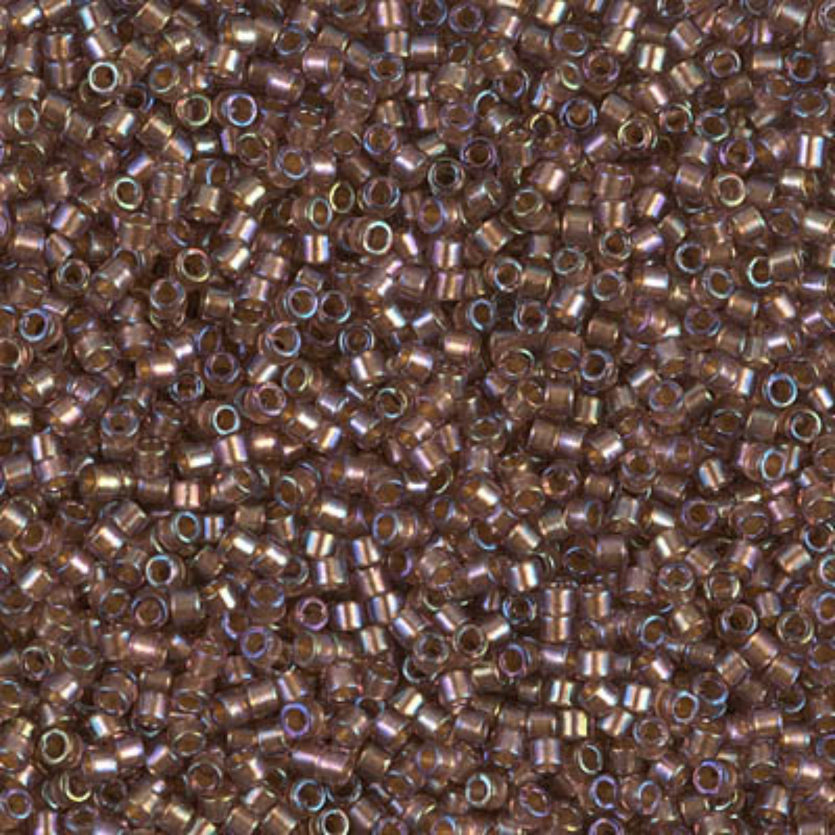 Miyuki 11/0 Delica Beads, DB1759, Sparkling Beige Lined Amethyst AB, 5g