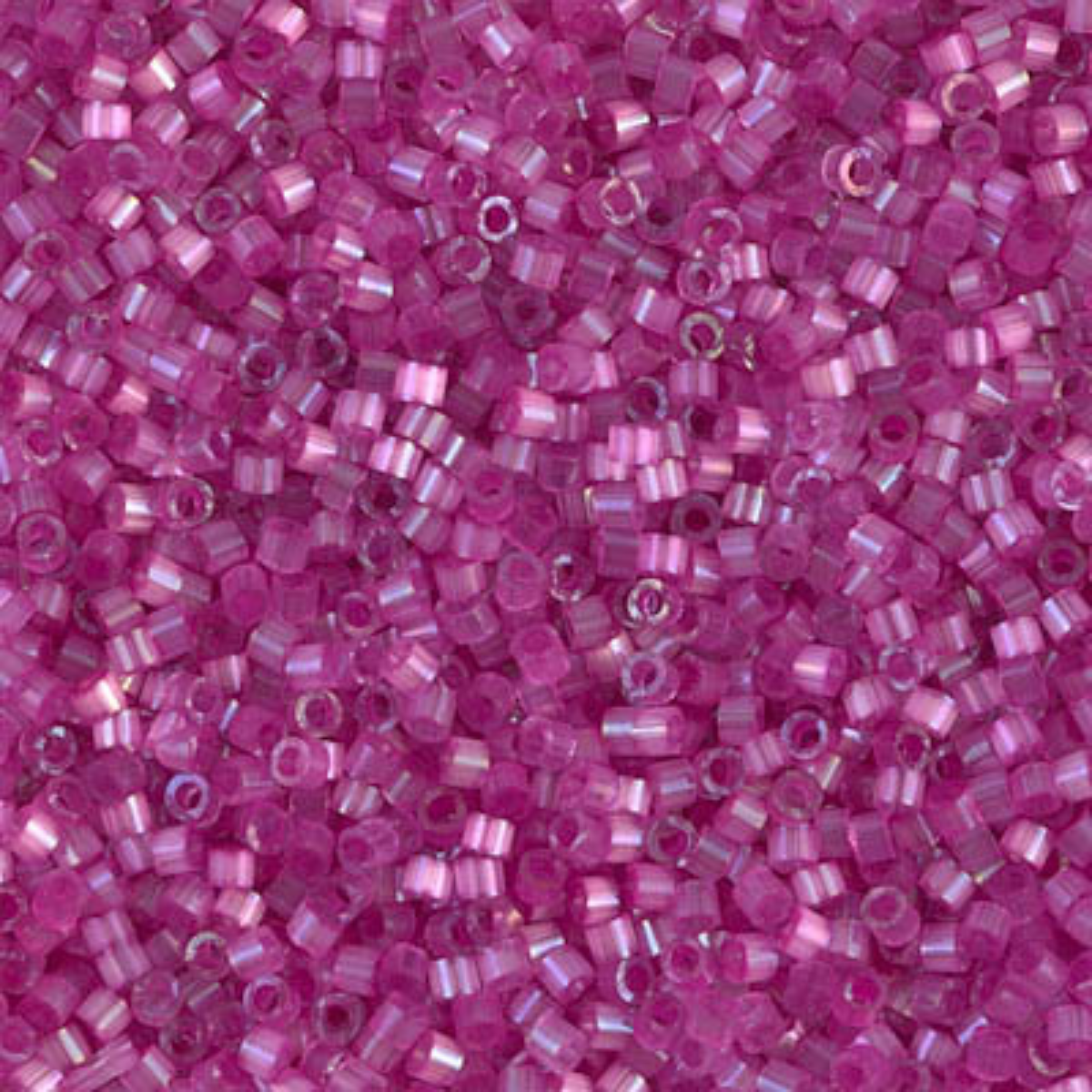 Miyuki 11/0 Delica Beads, DB1808, Silk Satin Fuchsia, 5g