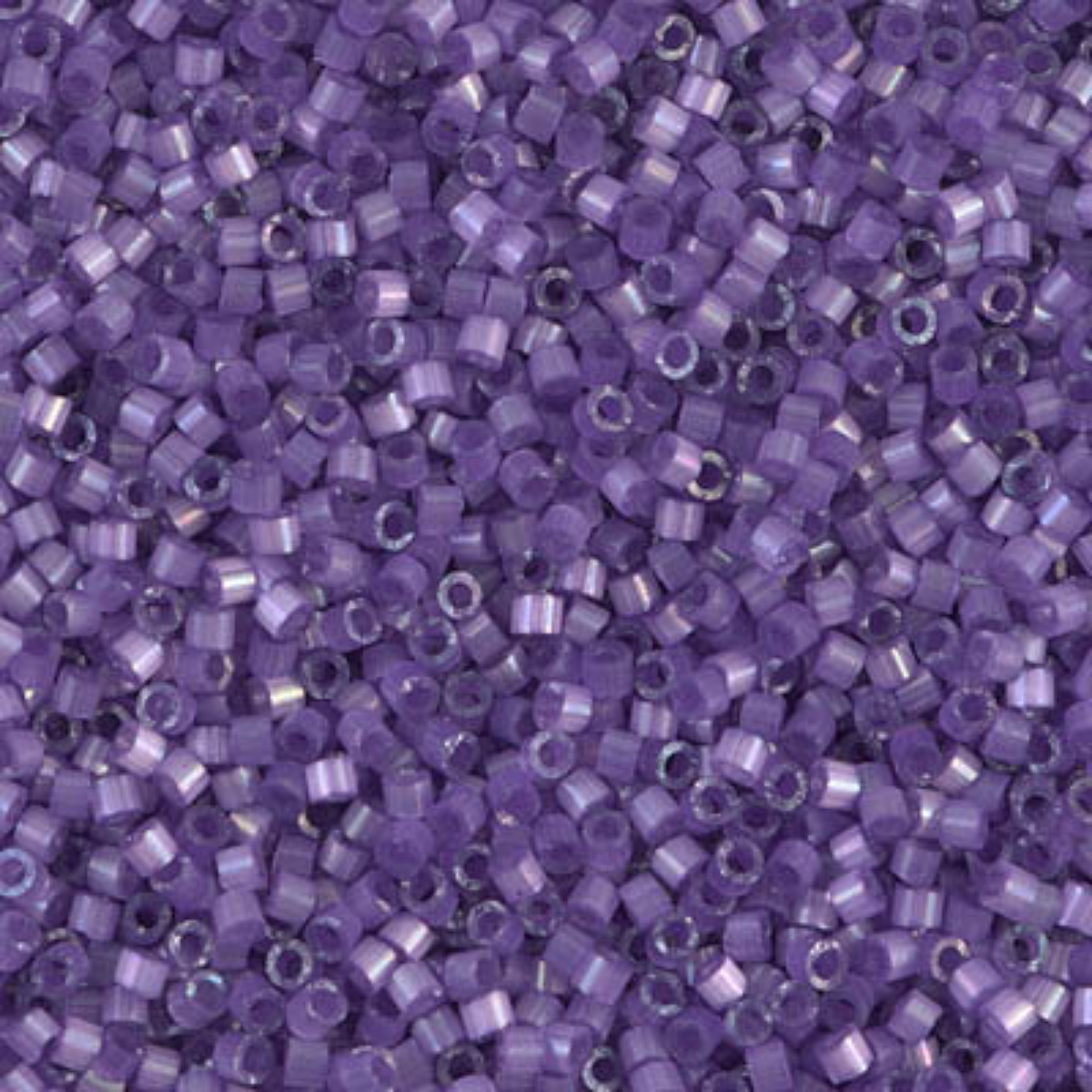 Miyuki 11/0 Delica Beads, DB1809, Silk Satin Lilac, 5g