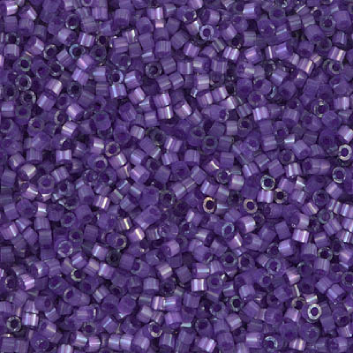 Miyuki 11/0 Delica Beads, DB1810, Silk Satin Purple, 5g