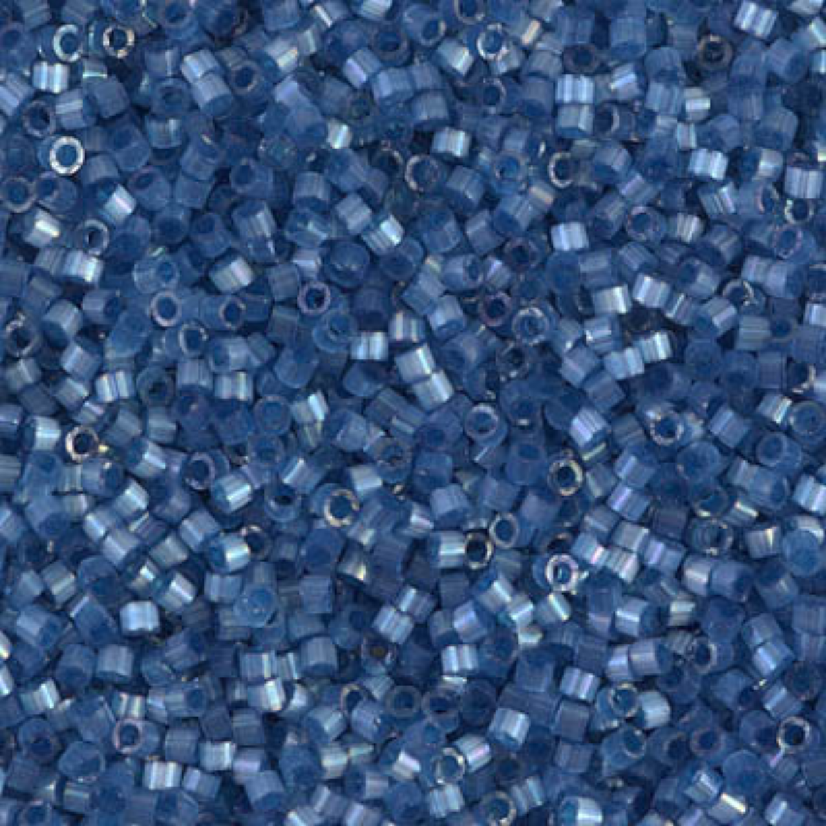 Miyuki 11/0 Delica Beads, DB1811, Silk Satin Dusk Blue, 5g