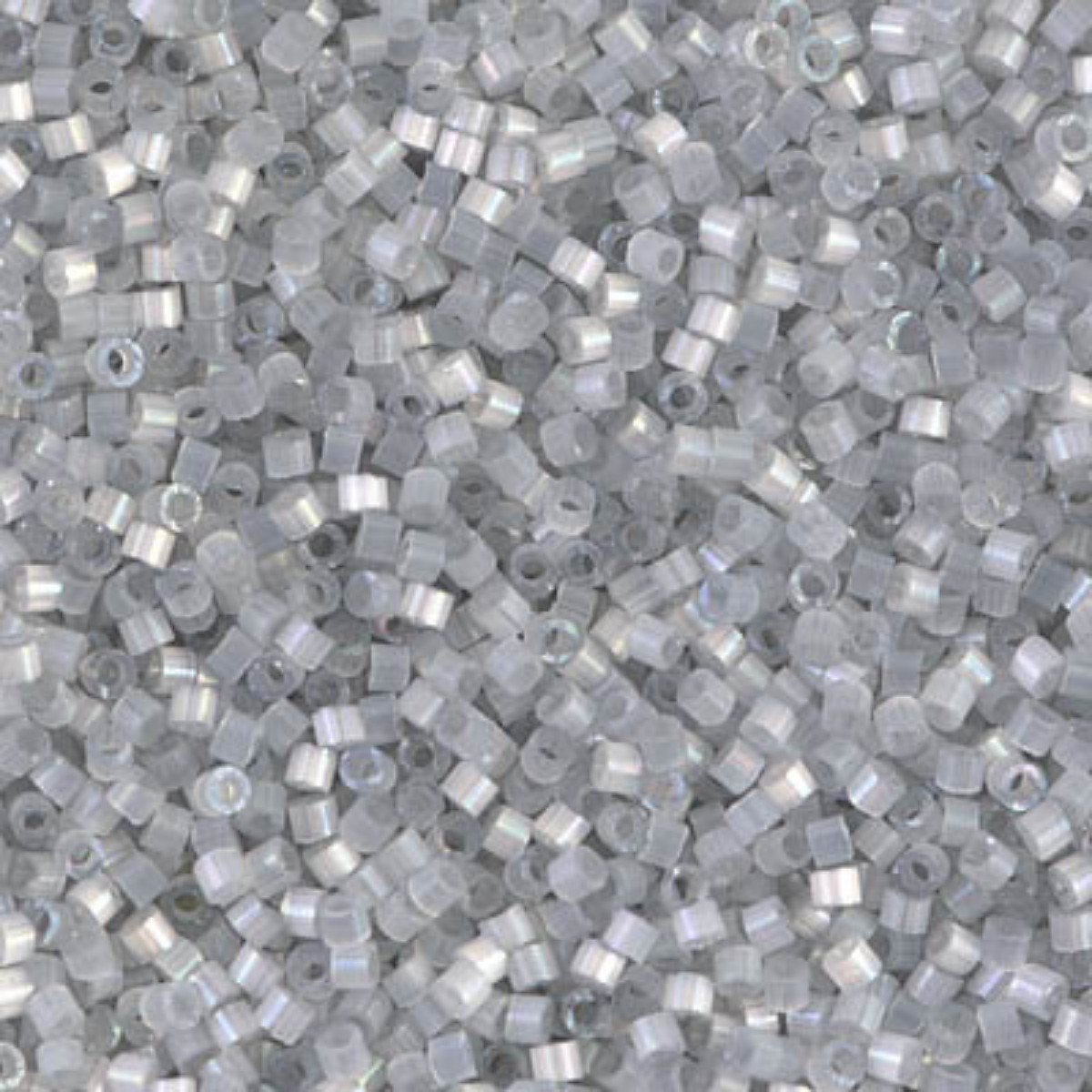 Miyuki 11/0 Delica Beads, DB1816, Silk Satin Shadow Grey, 5g