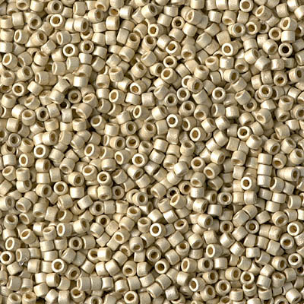 Miyuki 11/0 Delica Beads, DB1831F, Duracoat Galvanized Matte Silver, 5g