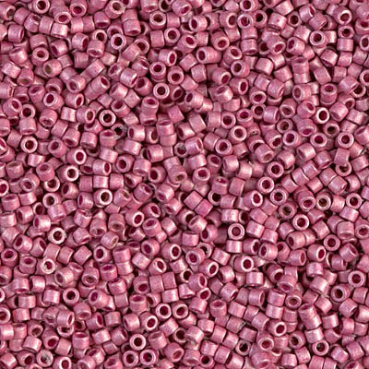 Miyuki 11/0 Delica Beads, DB1840F, Duracoat Galvanized Matte Hot Pink, 5g