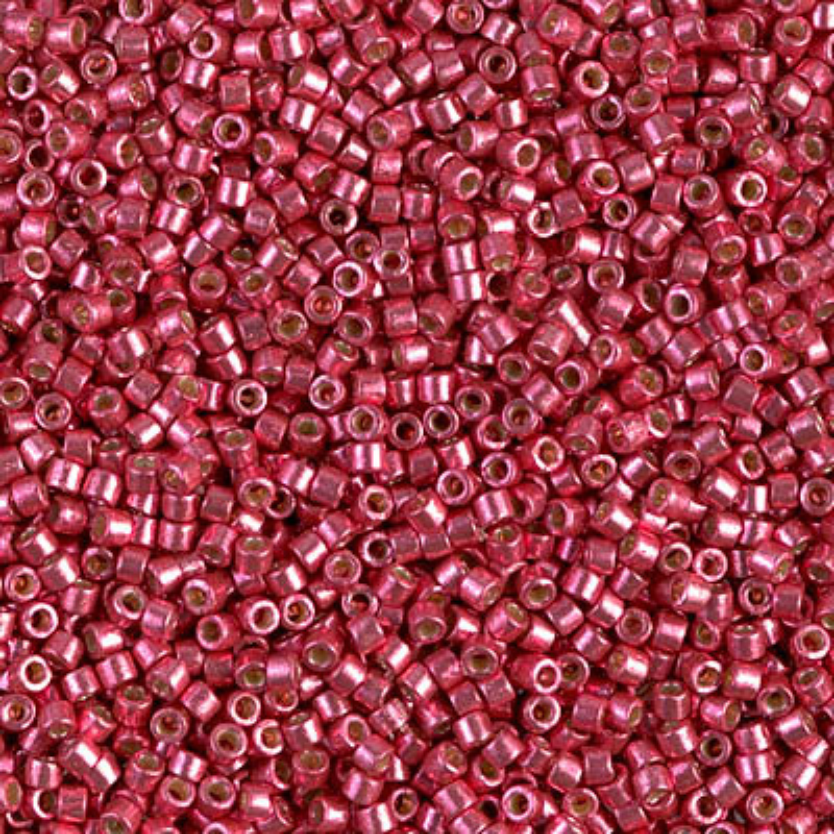 Miyuki 11/0 Delica Beads, DB1841, Duracoat Galvanized Light Cranberry, 5g