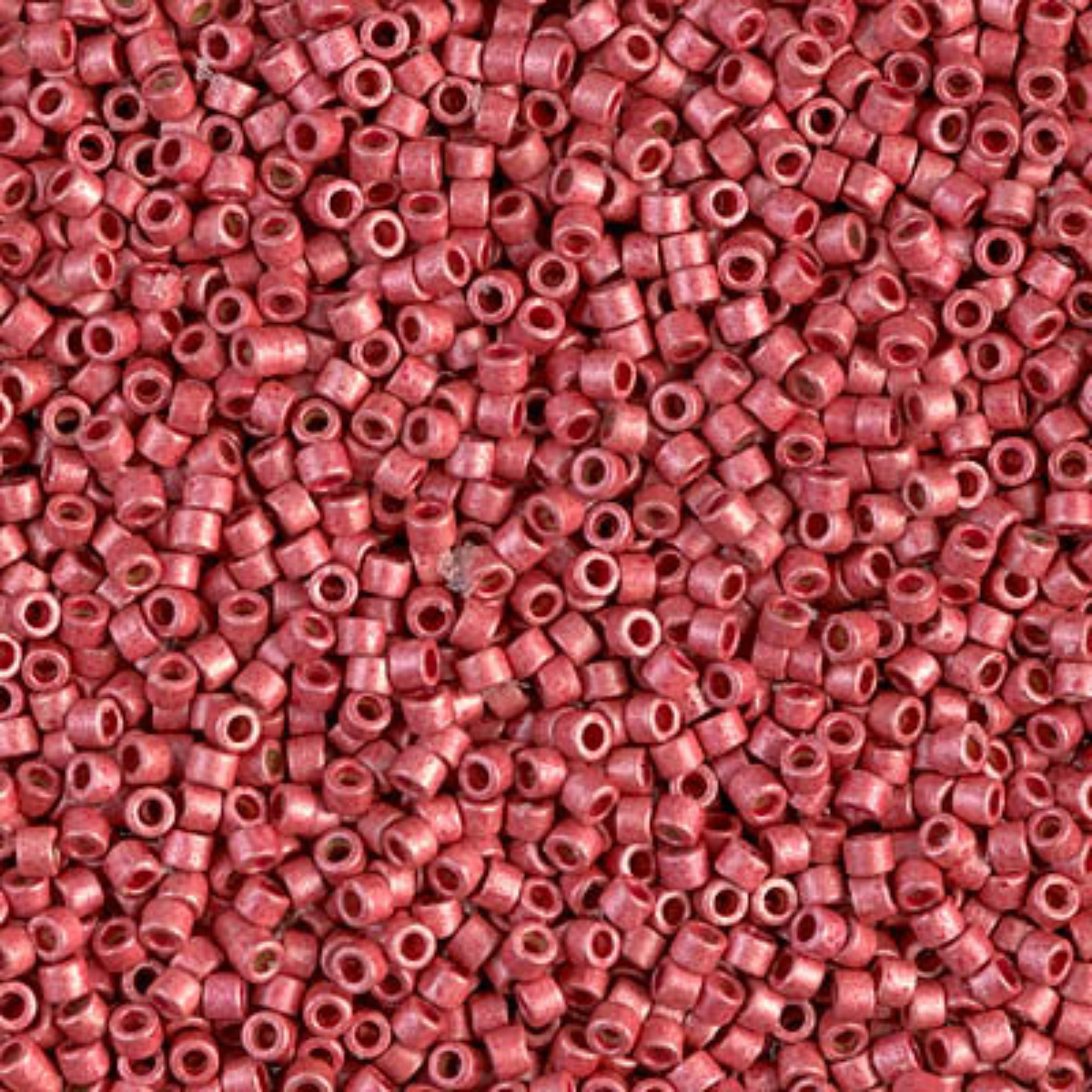 Miyuki 11/0 Delica Beads, DB1841F, Duracoat Galvanized Matte Light Cranberry, 5g