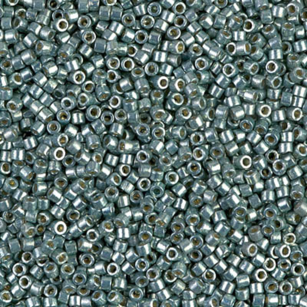 Miyuki 11/0 Delica Beads, DB1846, Duracoat Galvanized Dark Seafoam, 5g
