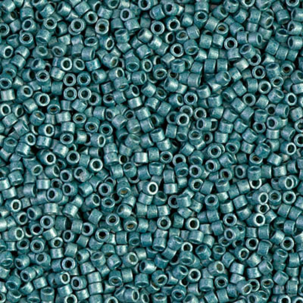 Miyuki 11/0 Delica Beads, DB1847F, Duracoat Galvanized Matte Seafoam, 5g