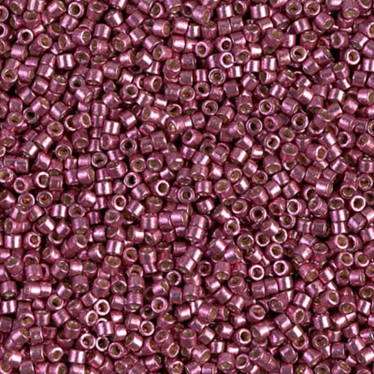 Miyuki 11/0 Delica Beads, DB1849, Duracoat Galvanized Magenta, 5g