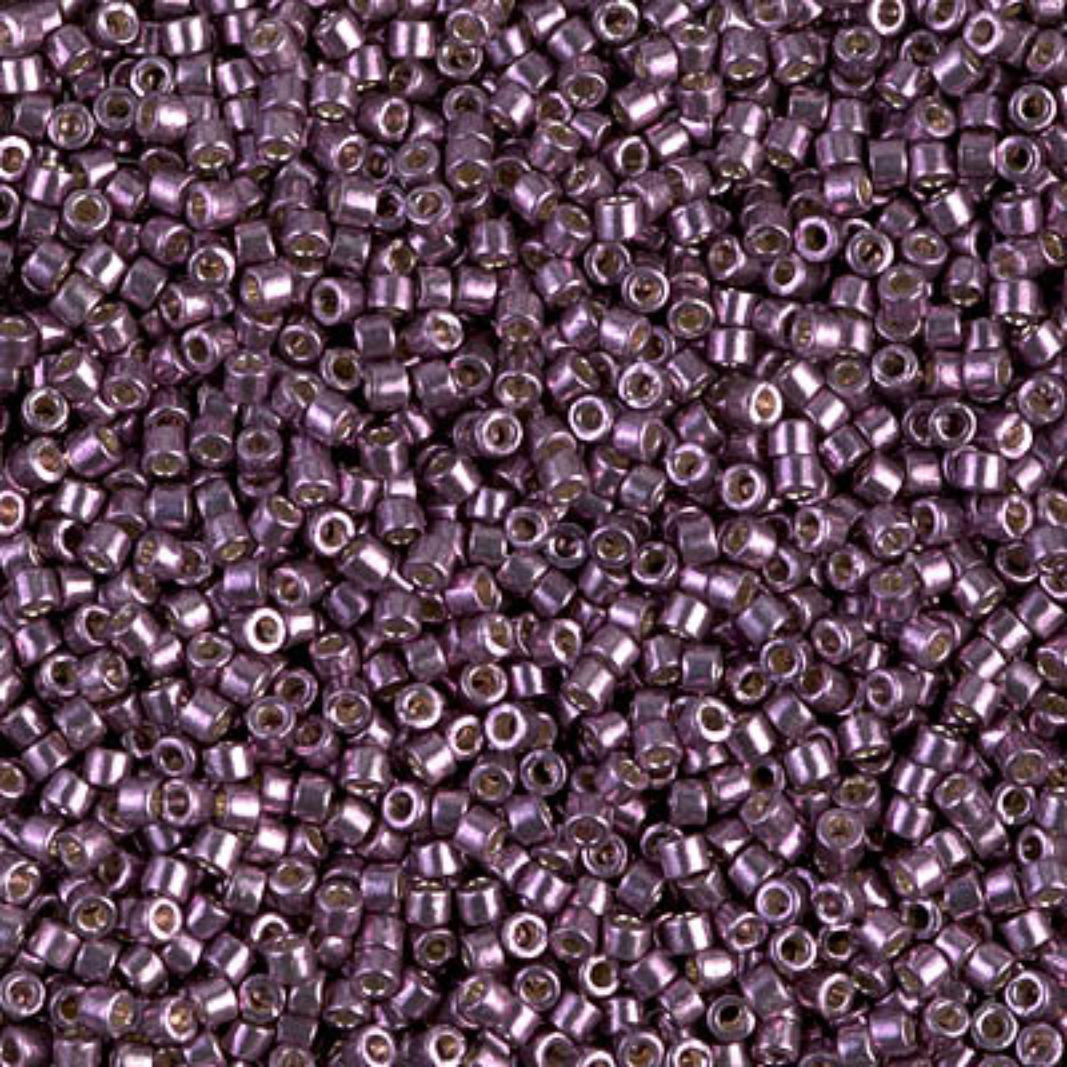 Miyuki 11/0 Delica Beads, DB1850, Duracoat Galvanized Eggplant, 5g
