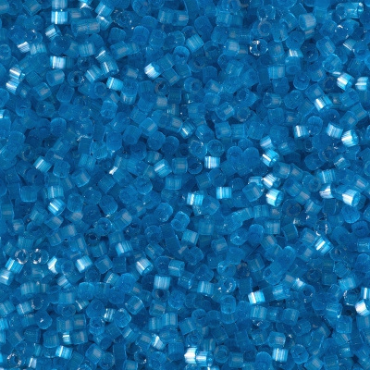 Miyuki 11/0 Delica Beads, DB1860, Silk Inside Dyed Delphinium, 5g