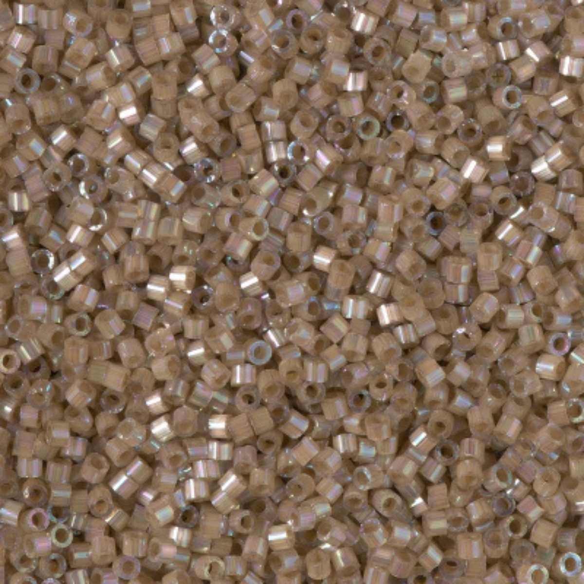 Miyuki 11/0 Delica Beads, DB1862, Silk Inside Dyed Shell AB, 5g