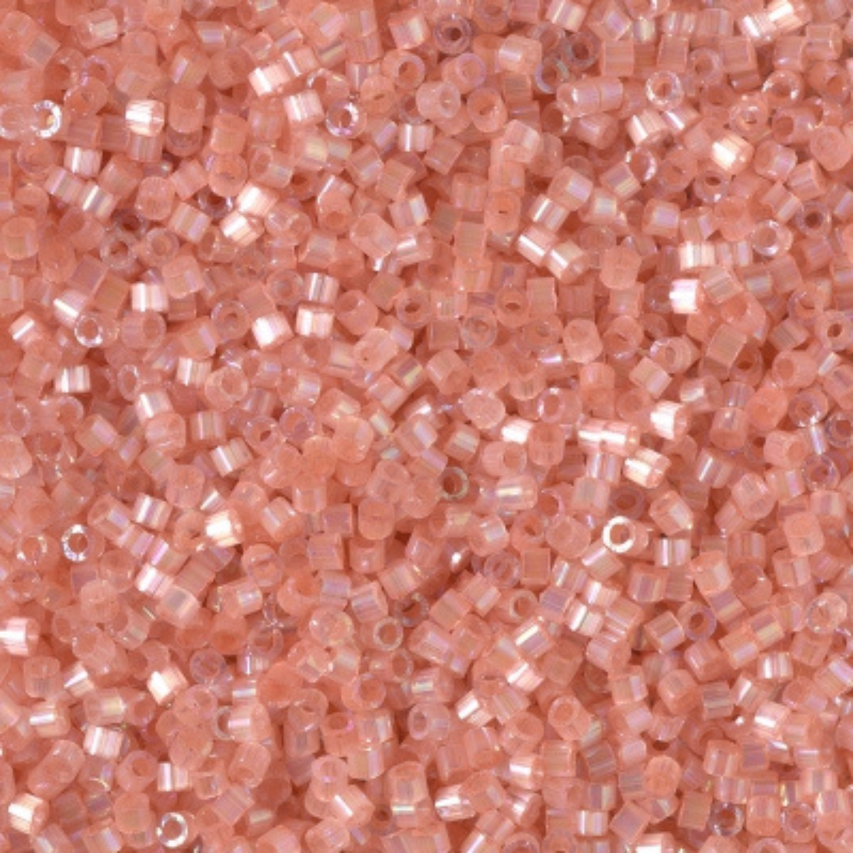 Miyuki 11/0 Delica Beads, DB1863, Silk Inside Dyed Cinnamon AB, 5g
