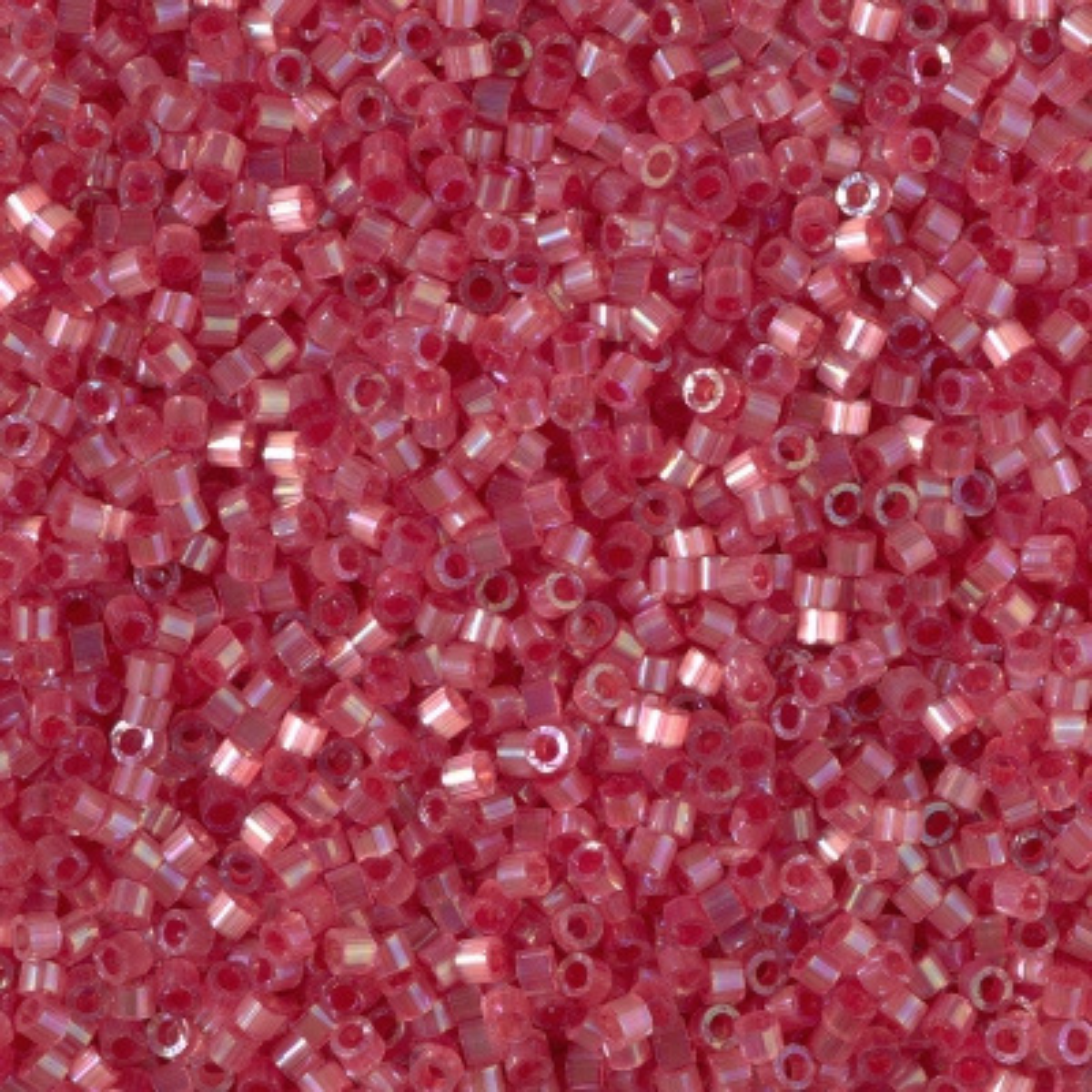 Miyuki 11/0 Delica Beads, DB1865, Silk Inside Dyed Berry AB, 5g