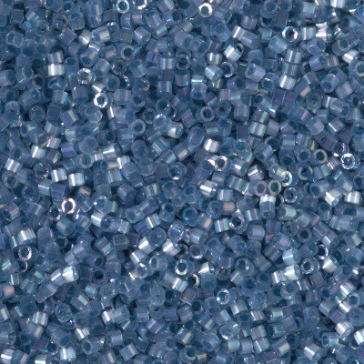 Miyuki 11/0 Delica Beads, DB1882, Silk Inside Dyed Bayberry AB, 5g