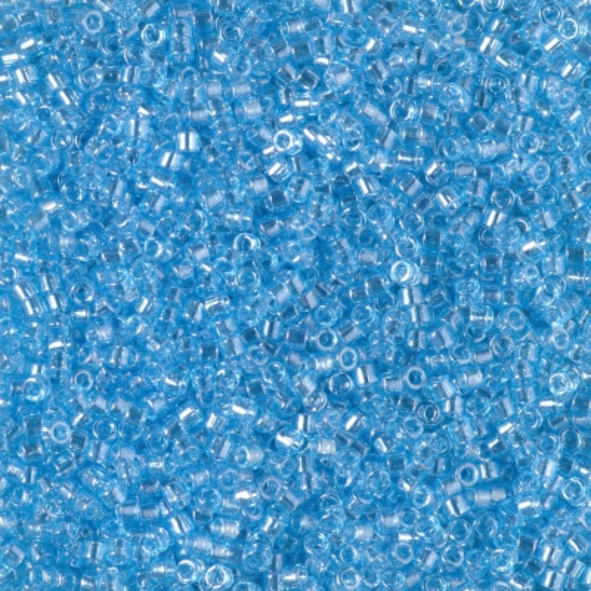 Miyuki 11/0 Delica Beads, DB1890, Transparent Sky Blue Luster, 5g