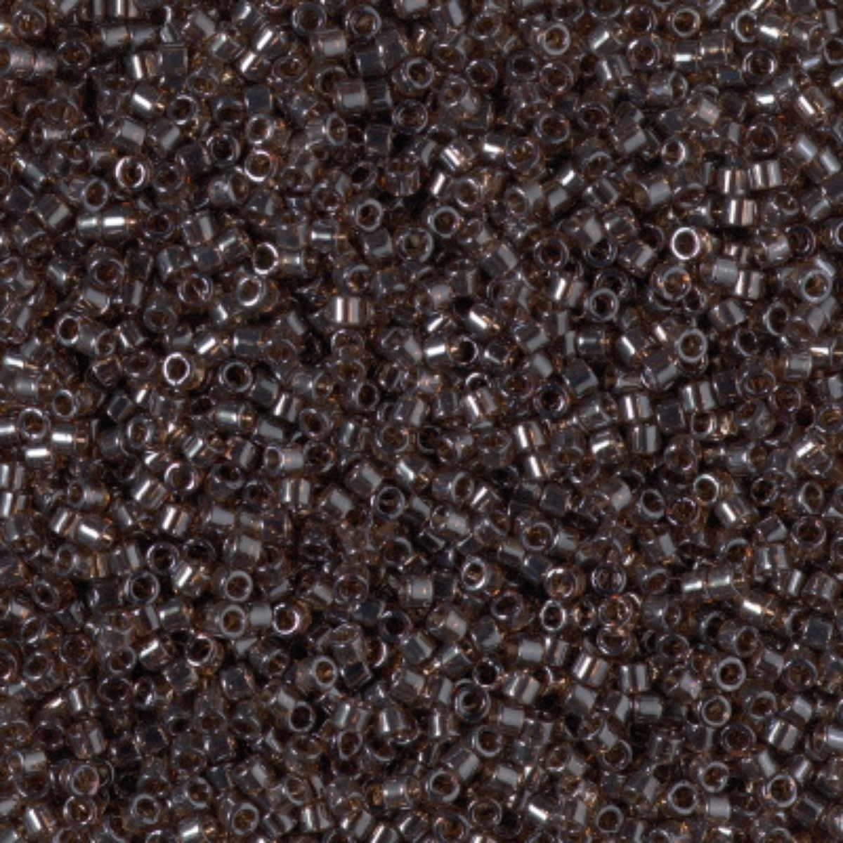 Miyuki 11/0 Delica Beads, DB1892, Transparent Sable Brown Luster, 5g