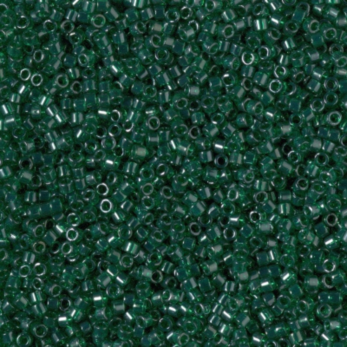 Miyuki 11/0 Delica Beads, DB1894, Transparent Emerald Luster, 5g