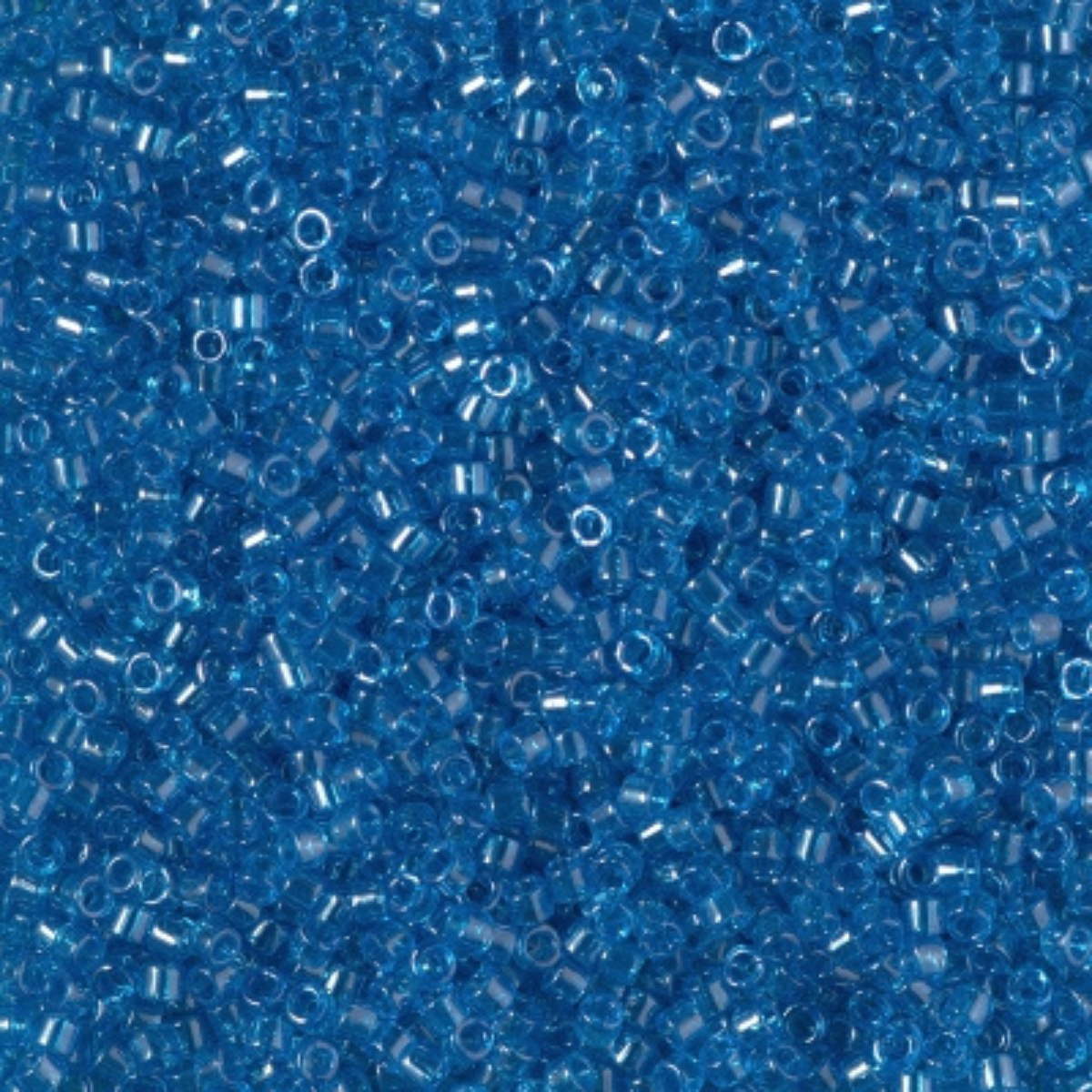 Miyuki 11/0 Delica Beads, DB1895, Transparent Capri Luster, 5g