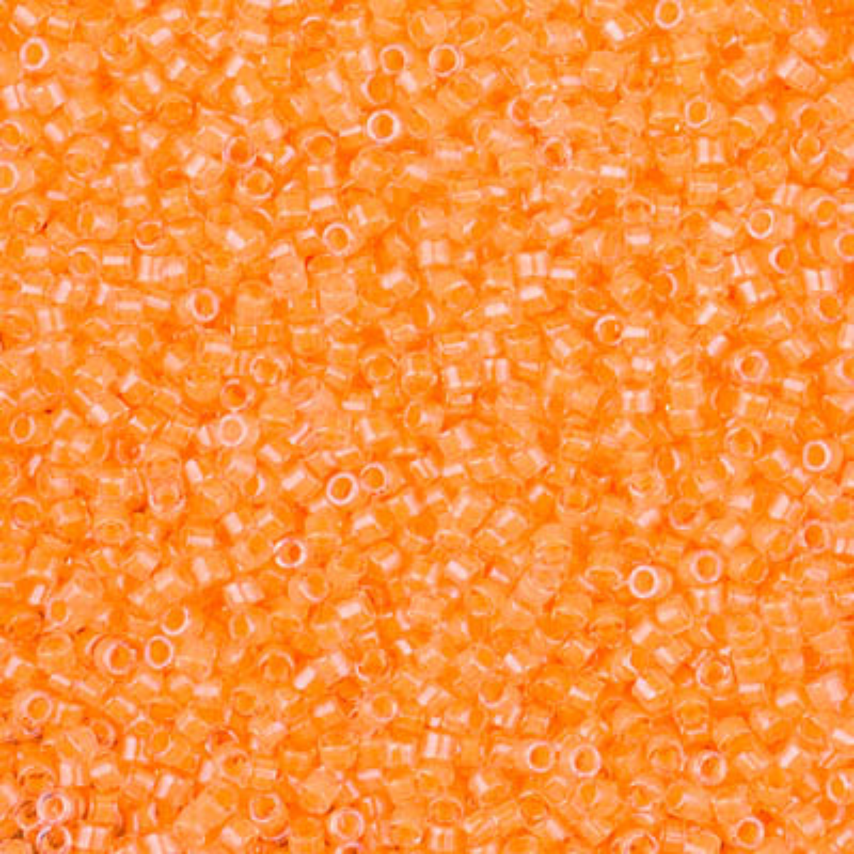 Miyuki 11/0 Delica Beads, DB2033, Luminous Creamsicle, 5g