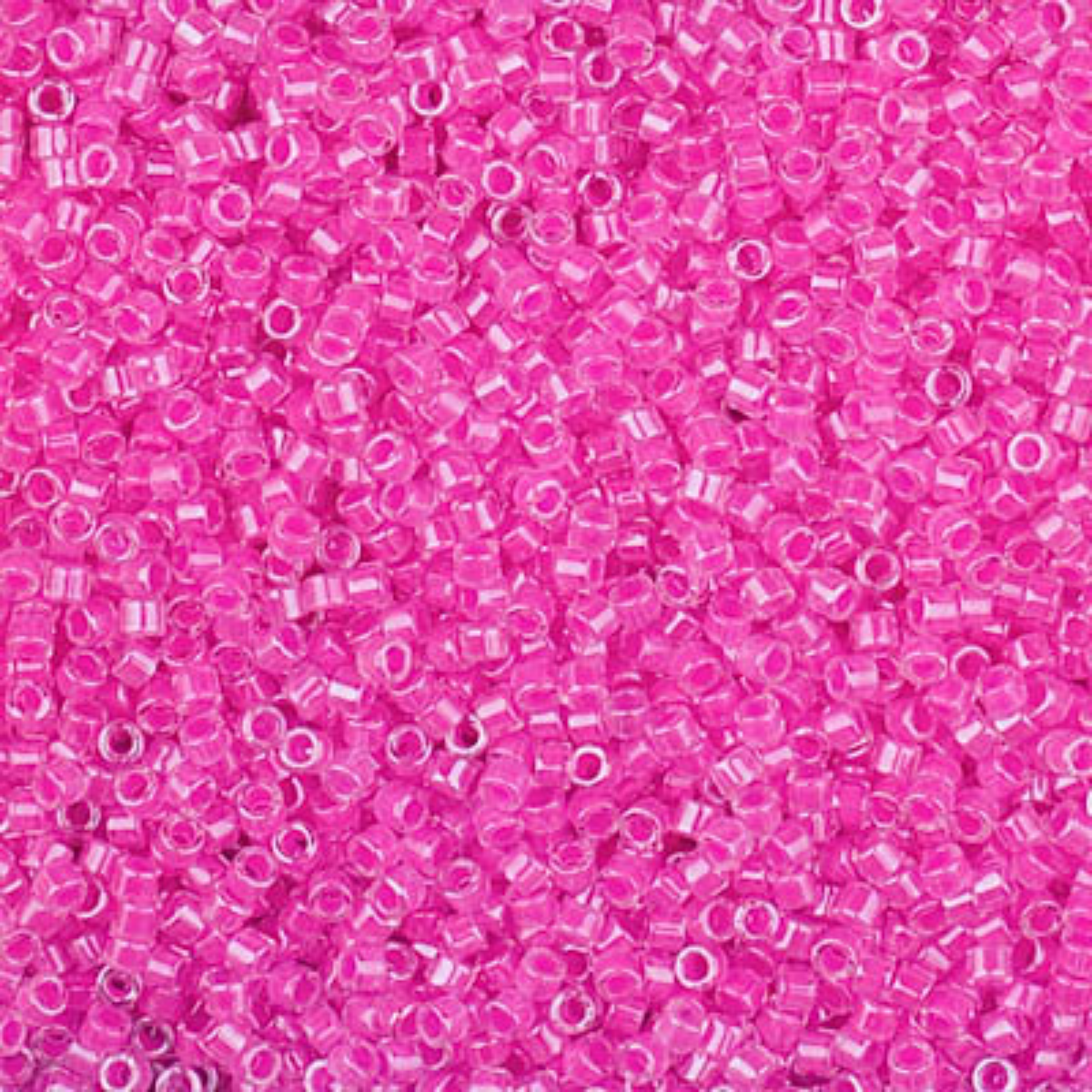 Miyuki 11/0 Delica Beads, DB2037, Luminous Hot Magenta, 5g
