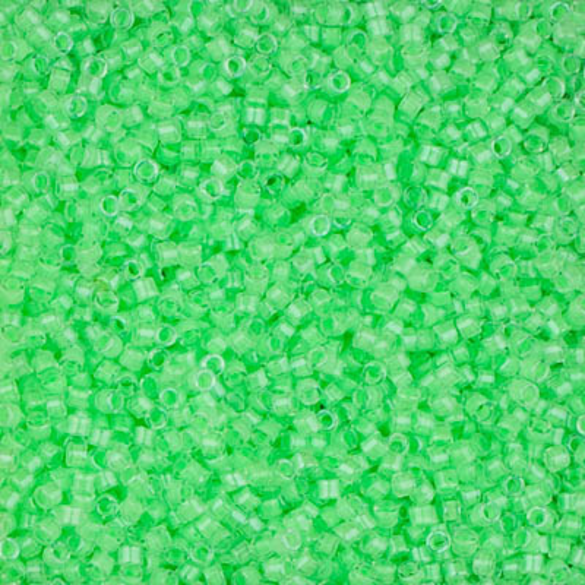 Miyuki 11/0 Delica Beads, DB2040, Luminous Mint Green, 5g