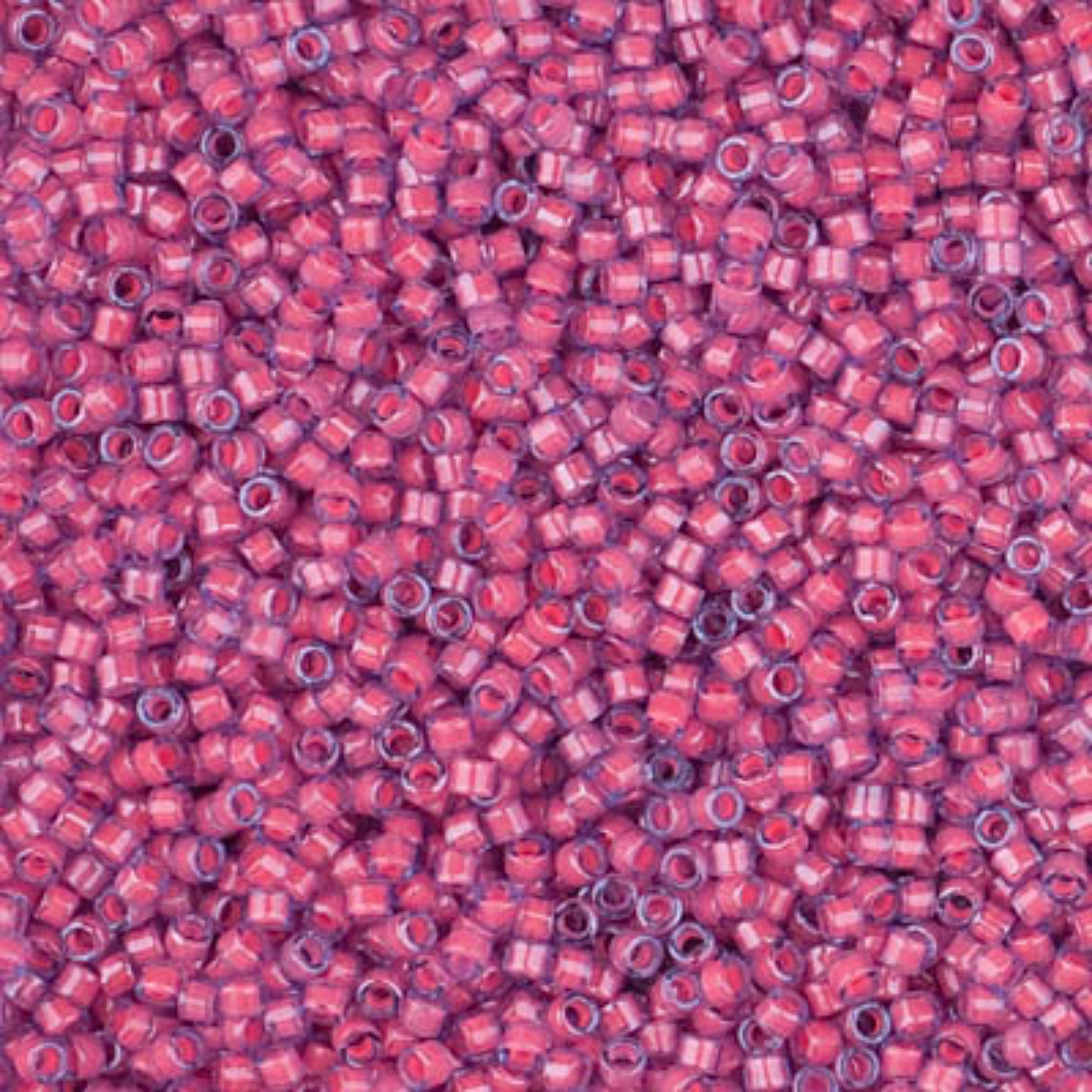 Miyuki 11/0 Delica Beads, DB2048, Luminous Pink Taffy, 5g