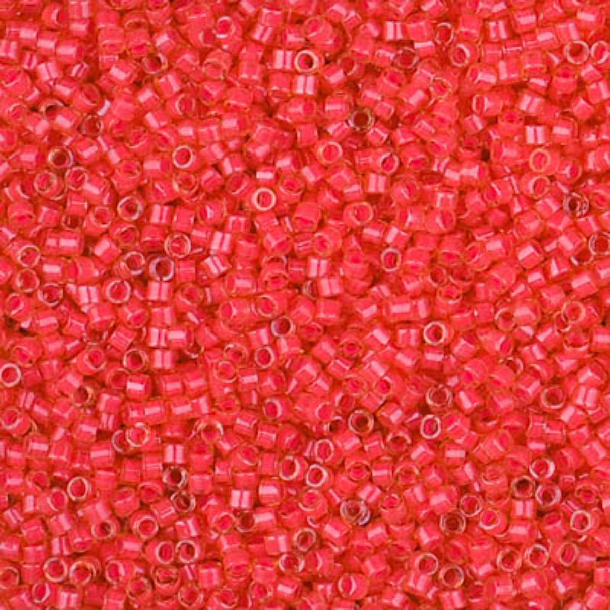 Miyuki 11/0 Delica Beads, DB2051, Luminous Poppy Red, 5g
