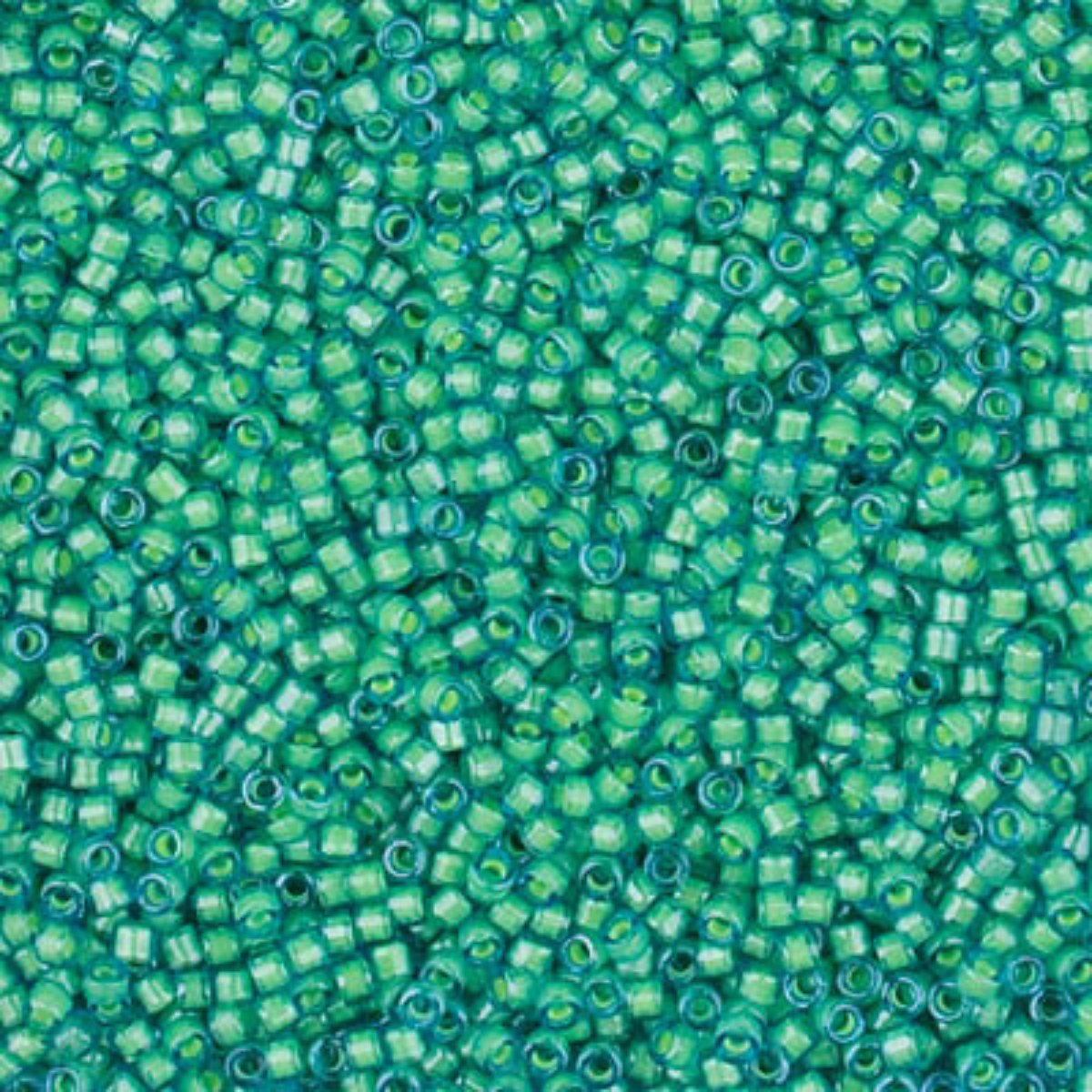 Miyuki 11/0 Delica Beads, DB2053, Luminous Mermaid Green, 5g