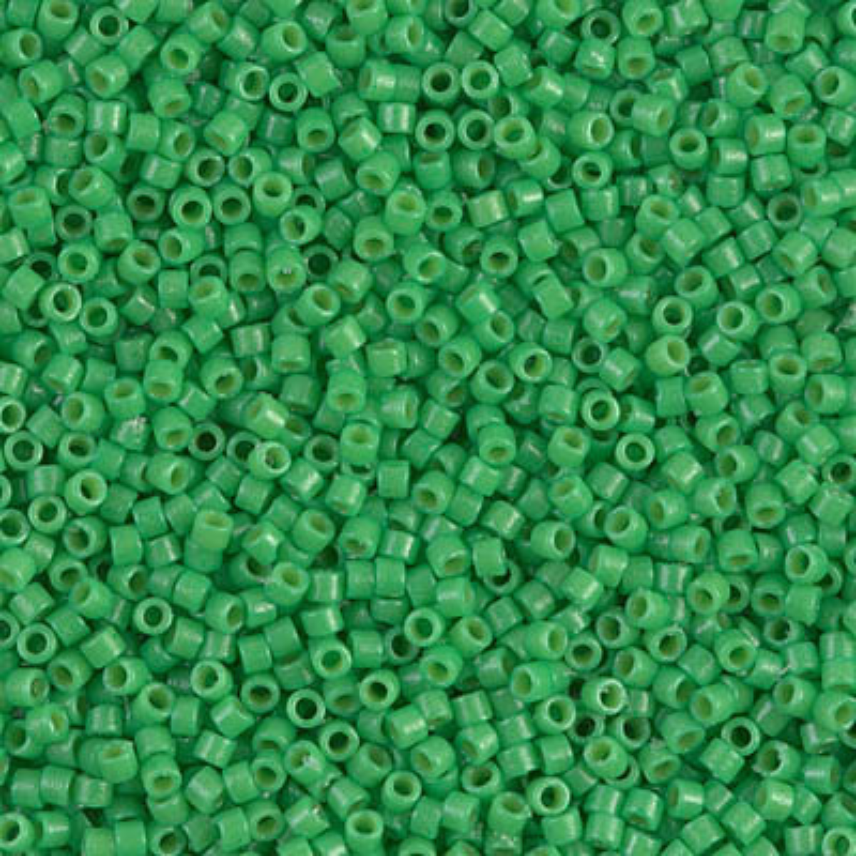 Miyuki 11/0 Delica Beads, DB2126, Duracoat Opaque Fiji Green, 5g