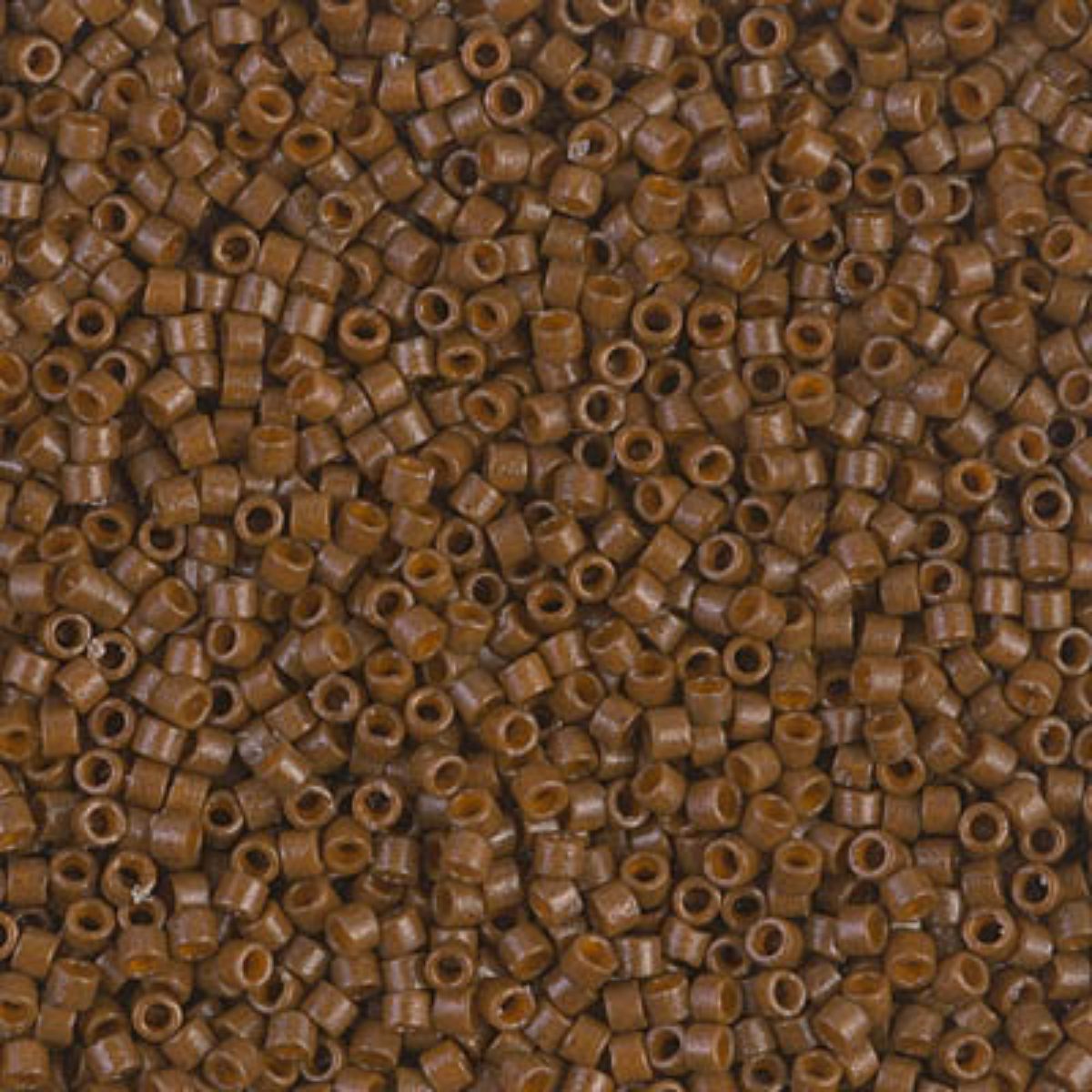 Miyuki 11/0 Delica Beads, DB2142, Duracoat Opaque Cognac, 5g