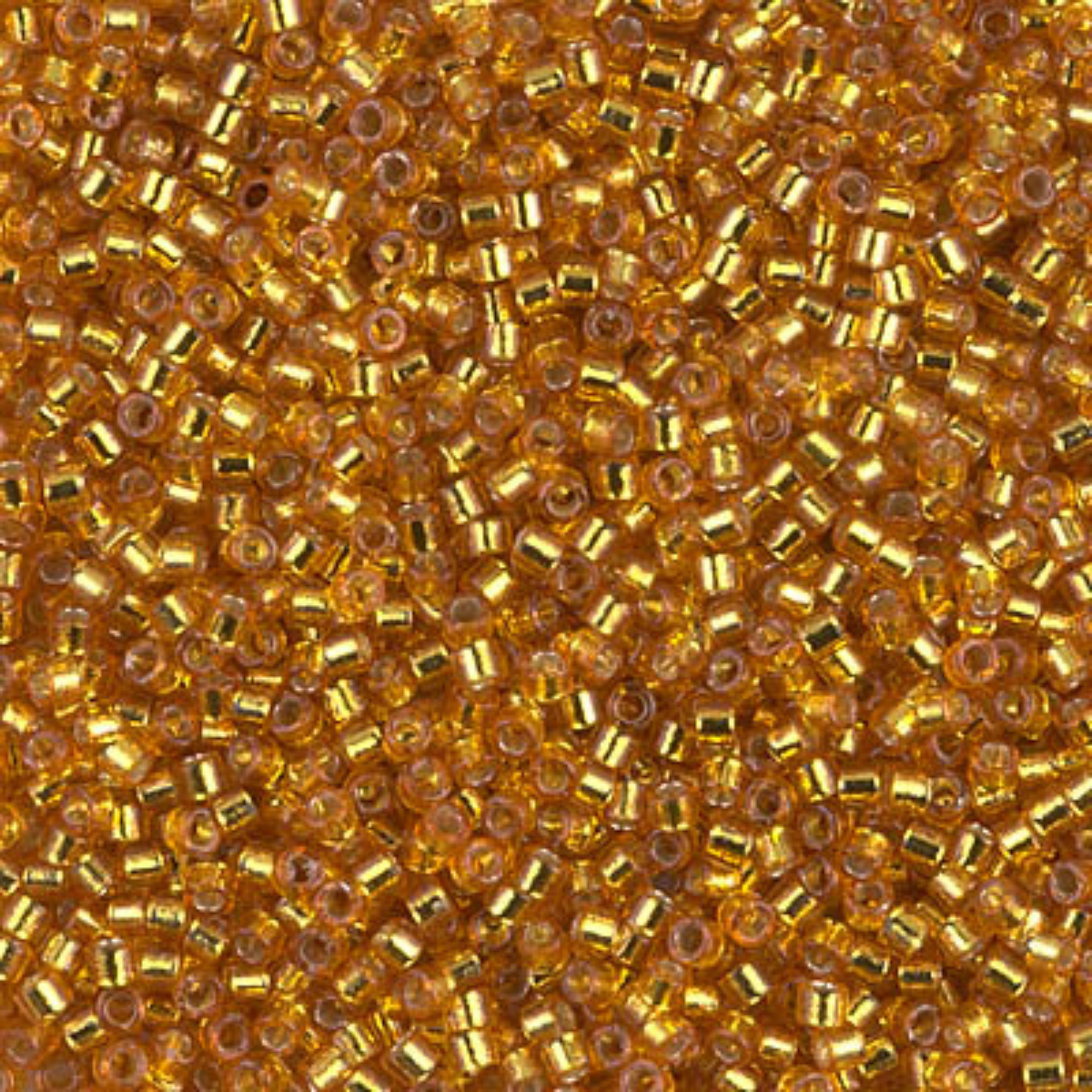 Miyuki 11/0 Delica Beads, DB2157, Duracoat Silver Yellow Gold, 5g