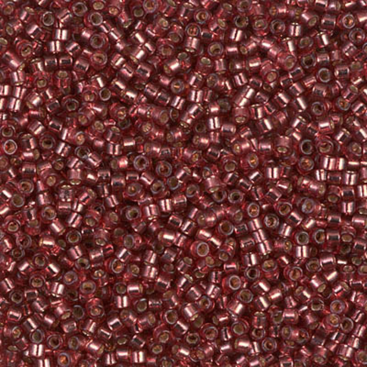 Miyuki 11/0 Delica Beads, DB2160, Duracoat Silver Magenta, 5g
