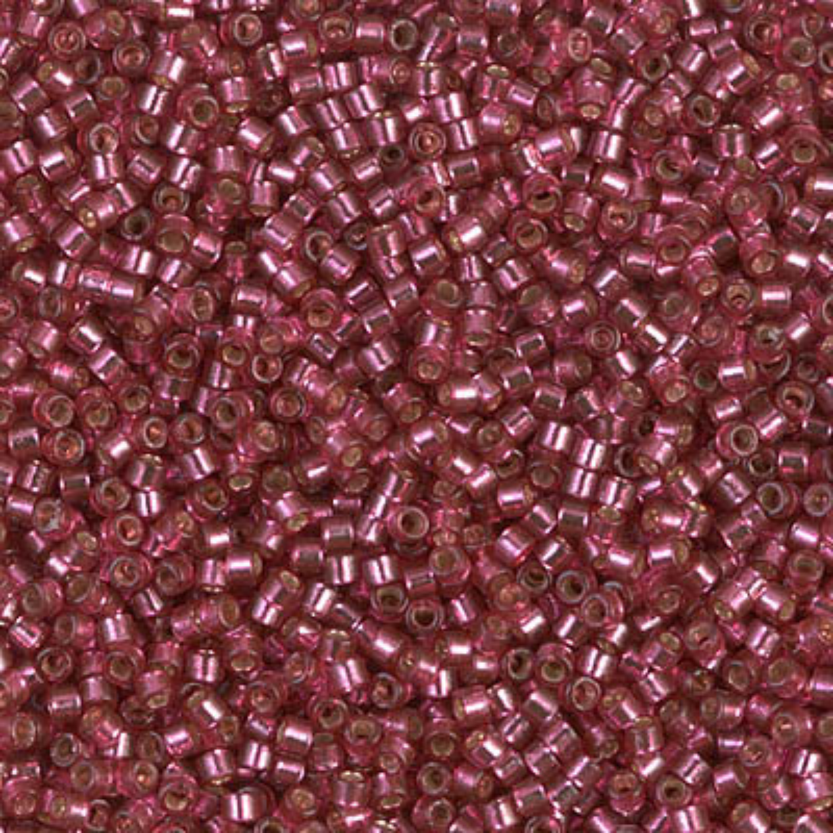 Miyuki 11/0 Delica Beads, DB2161, Duracoat Silver Petunia, 5g