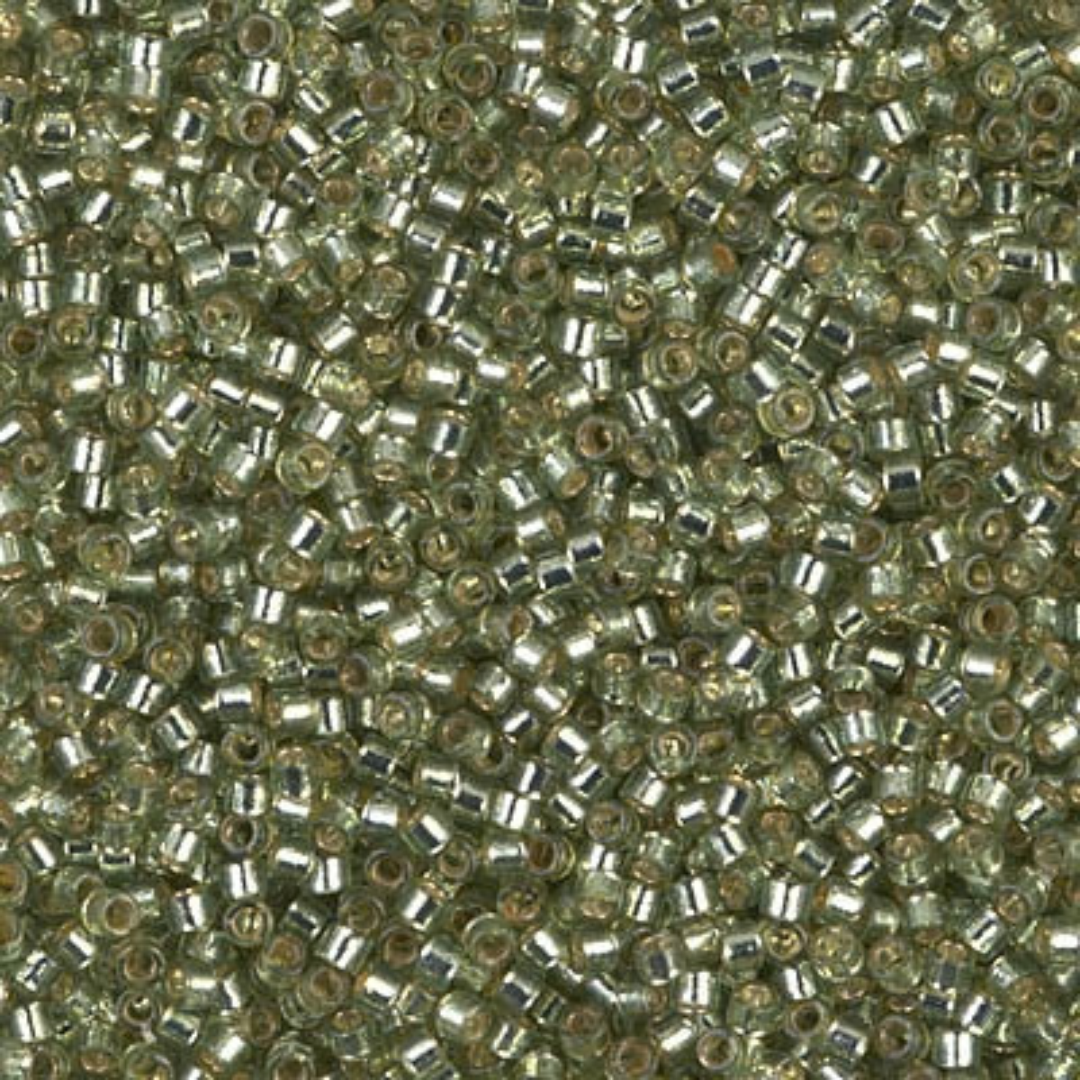 Miyuki 11/0 Delica Beads, DB2163, Duracoat Silver Lined Willow, 5g