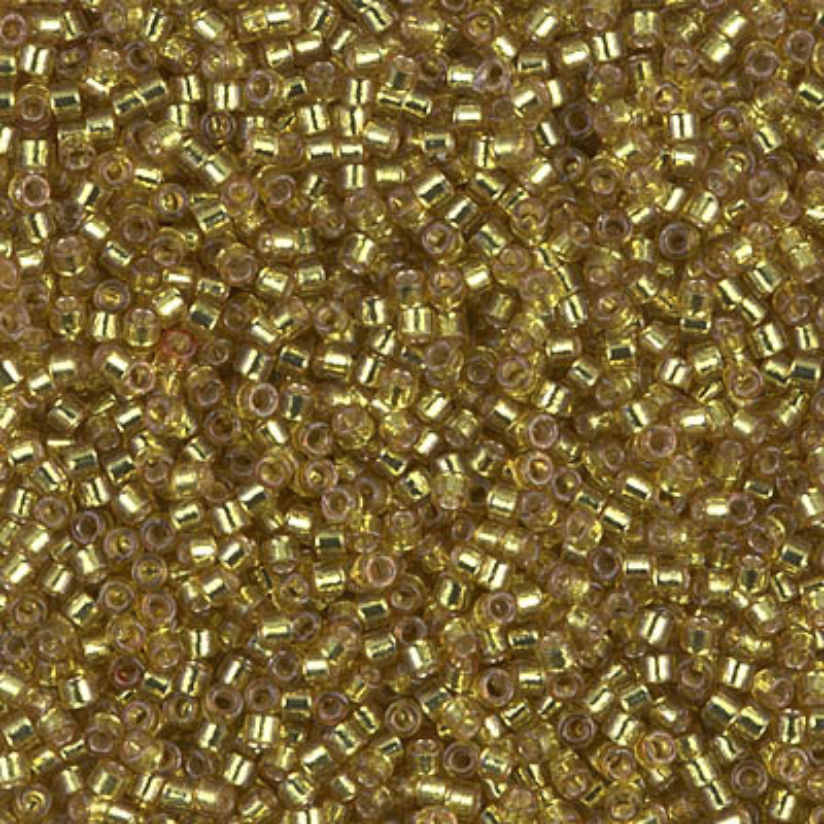 Miyuki 11/0 Delica Beads, DB2164, Duracoat Silver Lined Zest, 5g