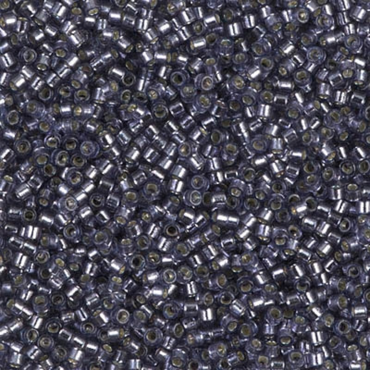 Miyuki 11/0 Delica Beads, DB2167, Duracoat Silver Lined Prussian Blue, 5g
