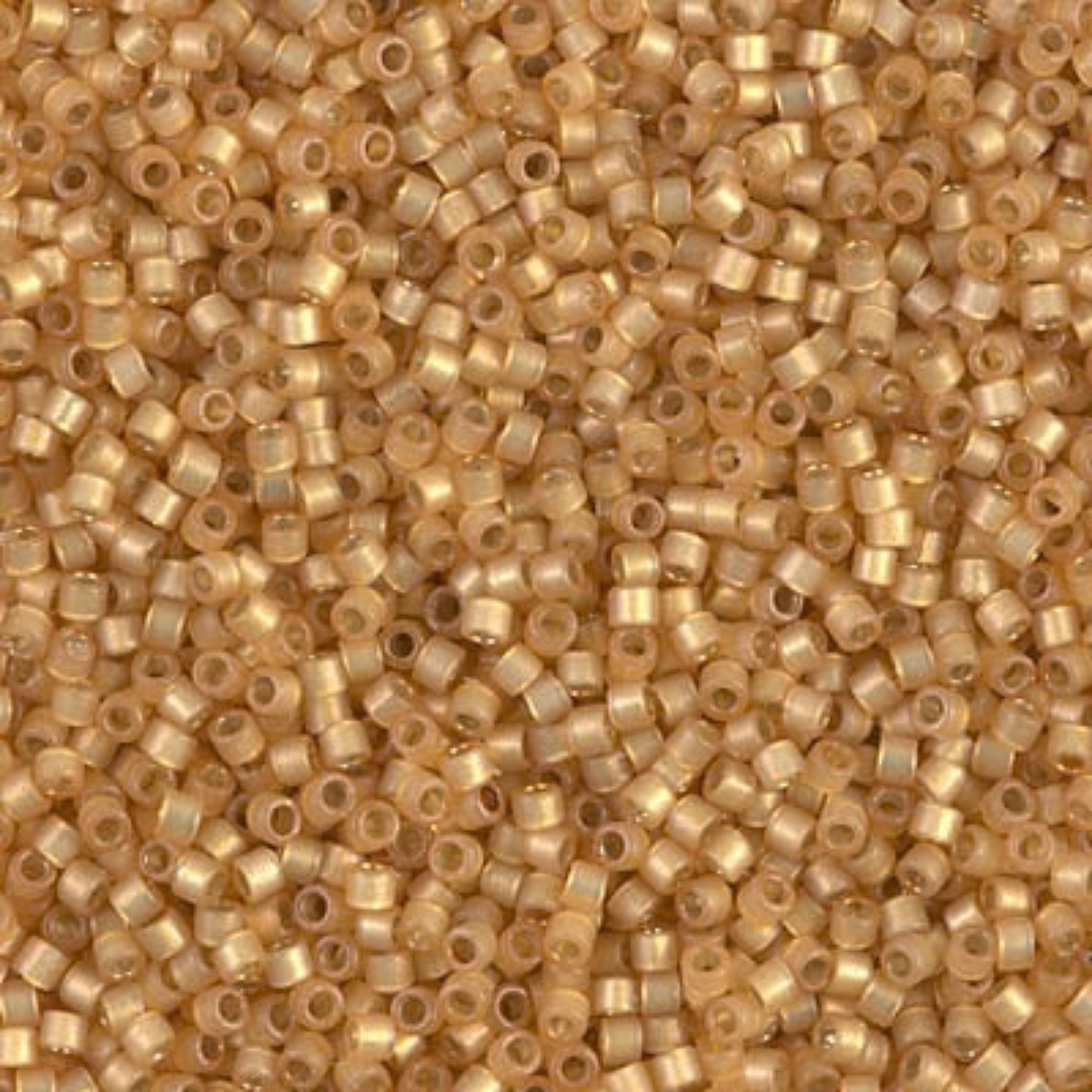 Miyuki 11/0 Delica Beads, DB2171, Duracoat Silver Lined Semi-Matte Straw, 5g