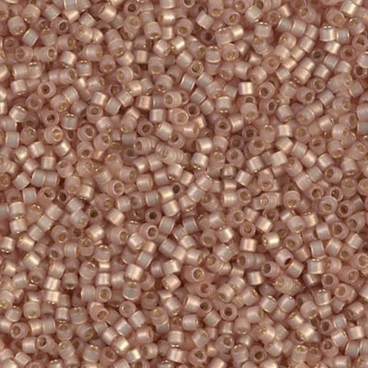 Miyuki 11/0 Delica Beads, DB2177, Duracoat Silver Lined Semi-Matte Mica, 5g