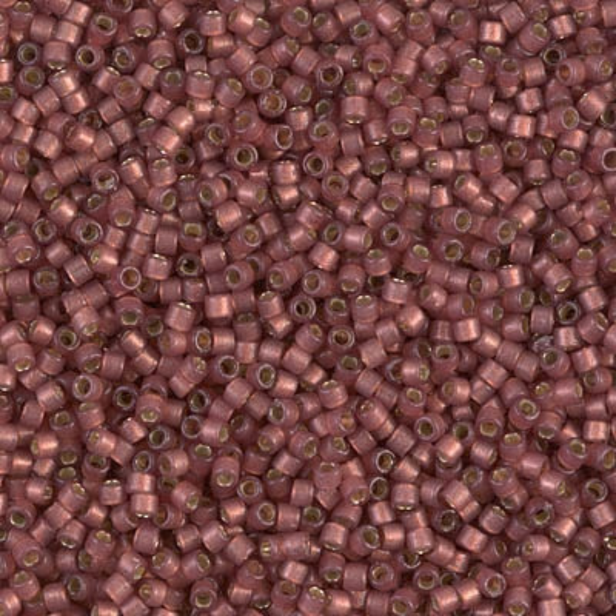 Miyuki 11/0 Delica Beads, DB2179, Duracoat Silver Lined Semi-Matte Magenta, 5g
