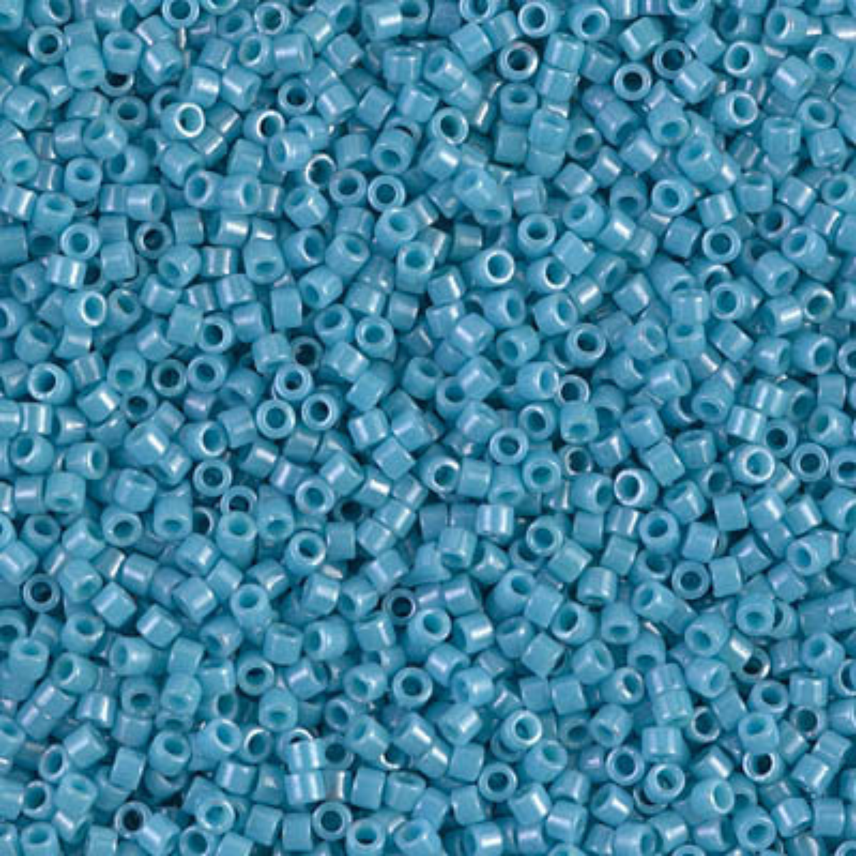 Miyuki 11/0 Delica Beads, DB0218, Opaque Light Blue Luster, 5g