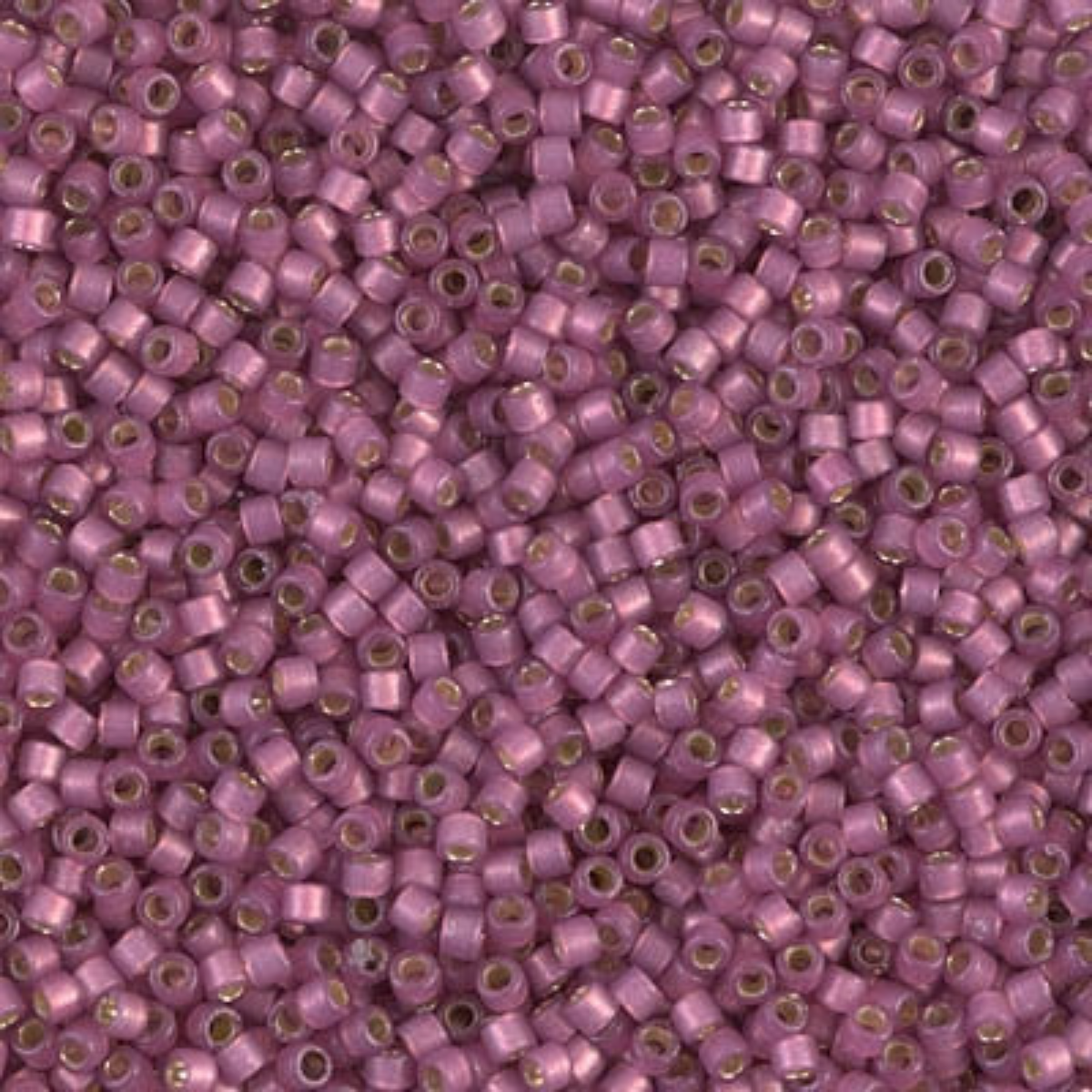 Miyuki 11/0 Delica Beads, DB2181, Duracoat Silver Lined Semi-Matte Hydrangea, 5g