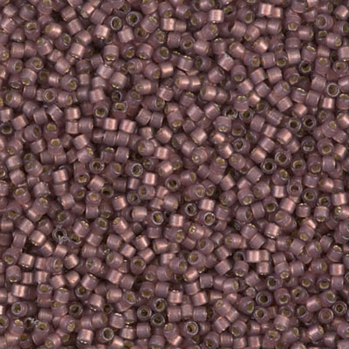 Miyuki 11/0 Delica Beads, DB2183, Duracoat Silver Lined Semi-Matte Raisin, 5g