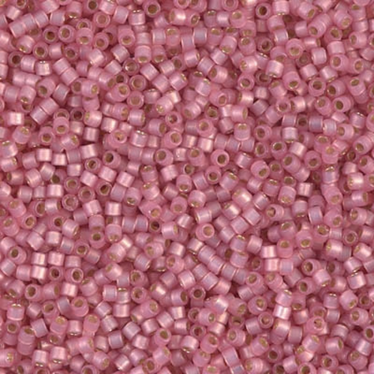 Miyuki 11/0 Delica Beads, DB2189, Duracoat Silver Lined Semi-Matte Honeysuckle, 5g