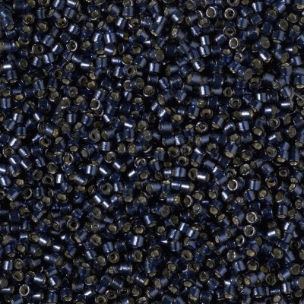 Miyuki 11/0 Delica Beads, DB2192, Duracoat Silver Lined Montana, 5g