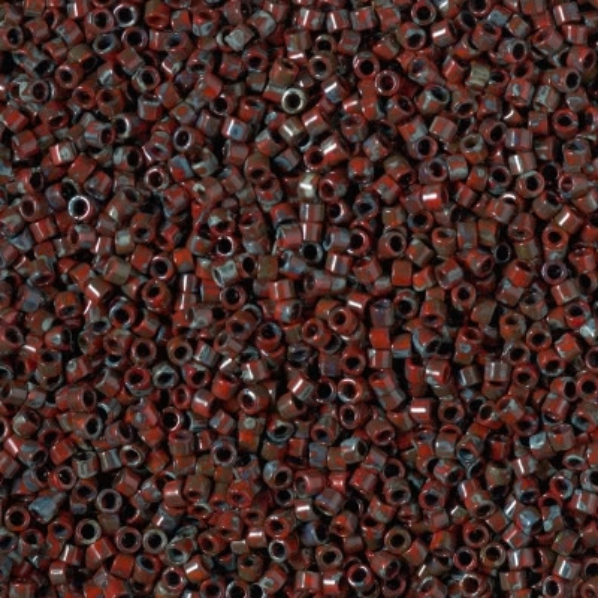 Miyuki 11/0 Delica Beads, DB2263, Picasso Red Garnet, 5g