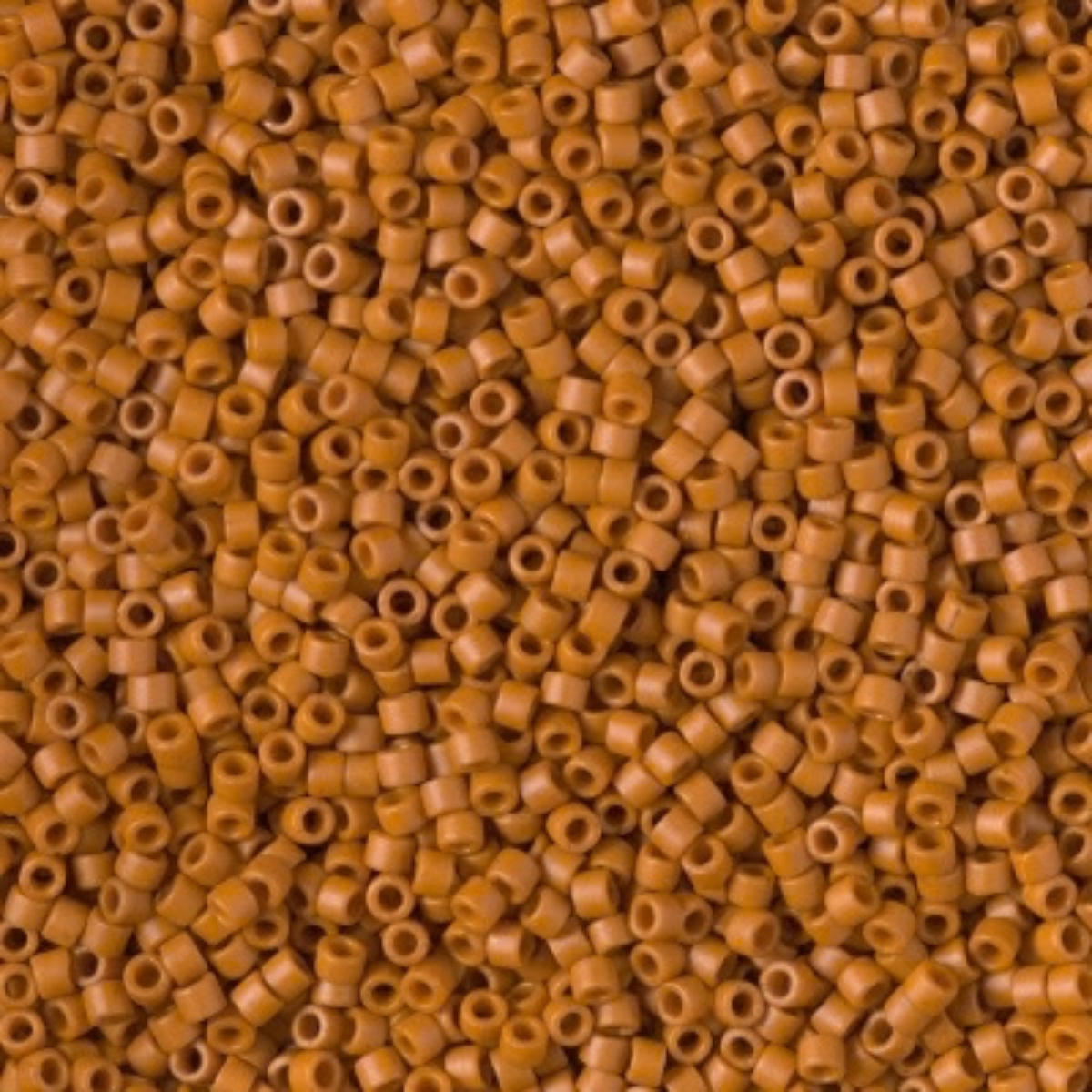 Miyuki 11/0 Delica Beads, DB2287, Opaque Frost Glazed Burnt Orange, 5g