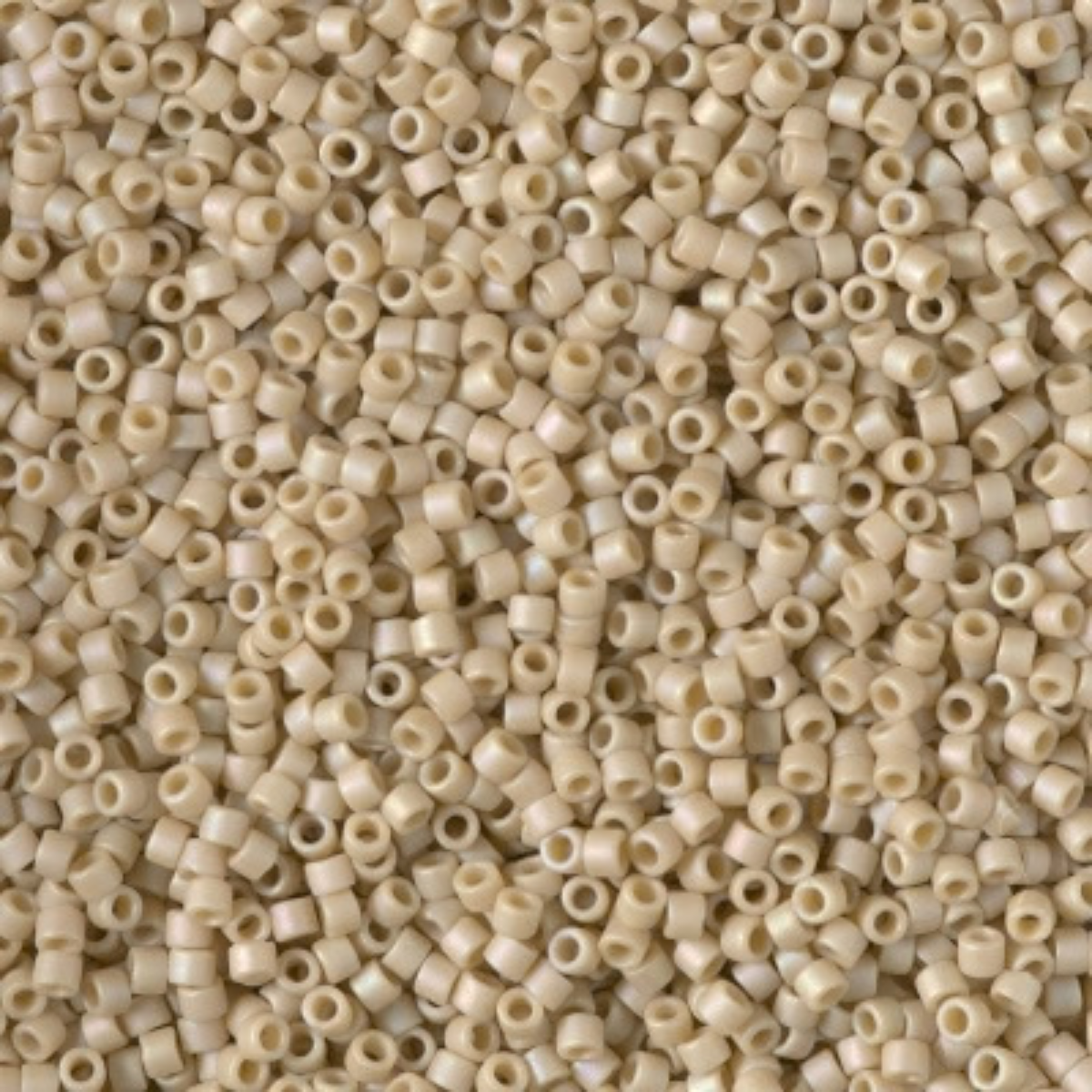 Miyuki 11/0 Delica Beads, DB2301, Opaque Frost Glaze Rainbow Ivory, 5g