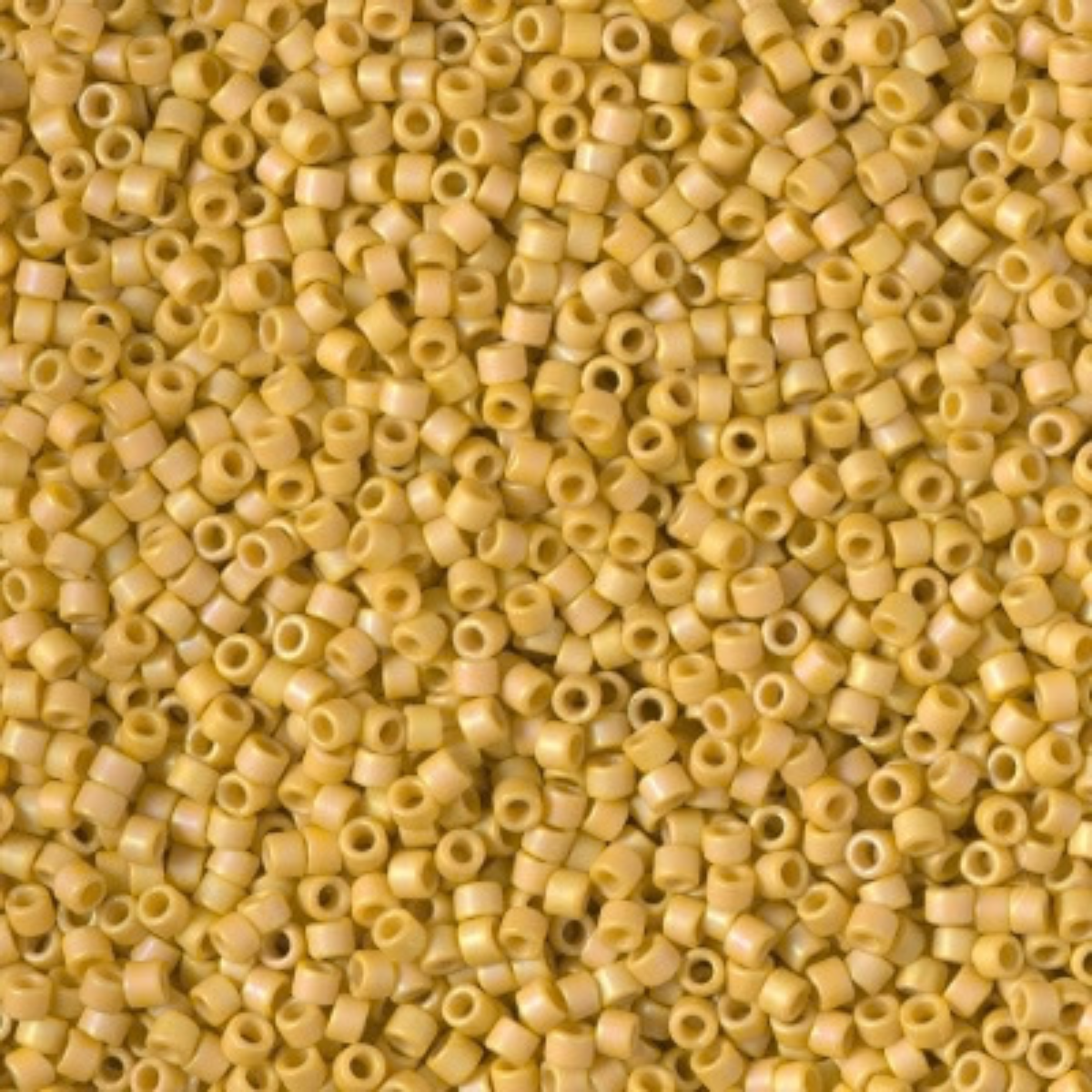 Miyuki 11/0 Delica Beads, DB2302, Opaque Frost Glaze Rainbow Yellow, 5g